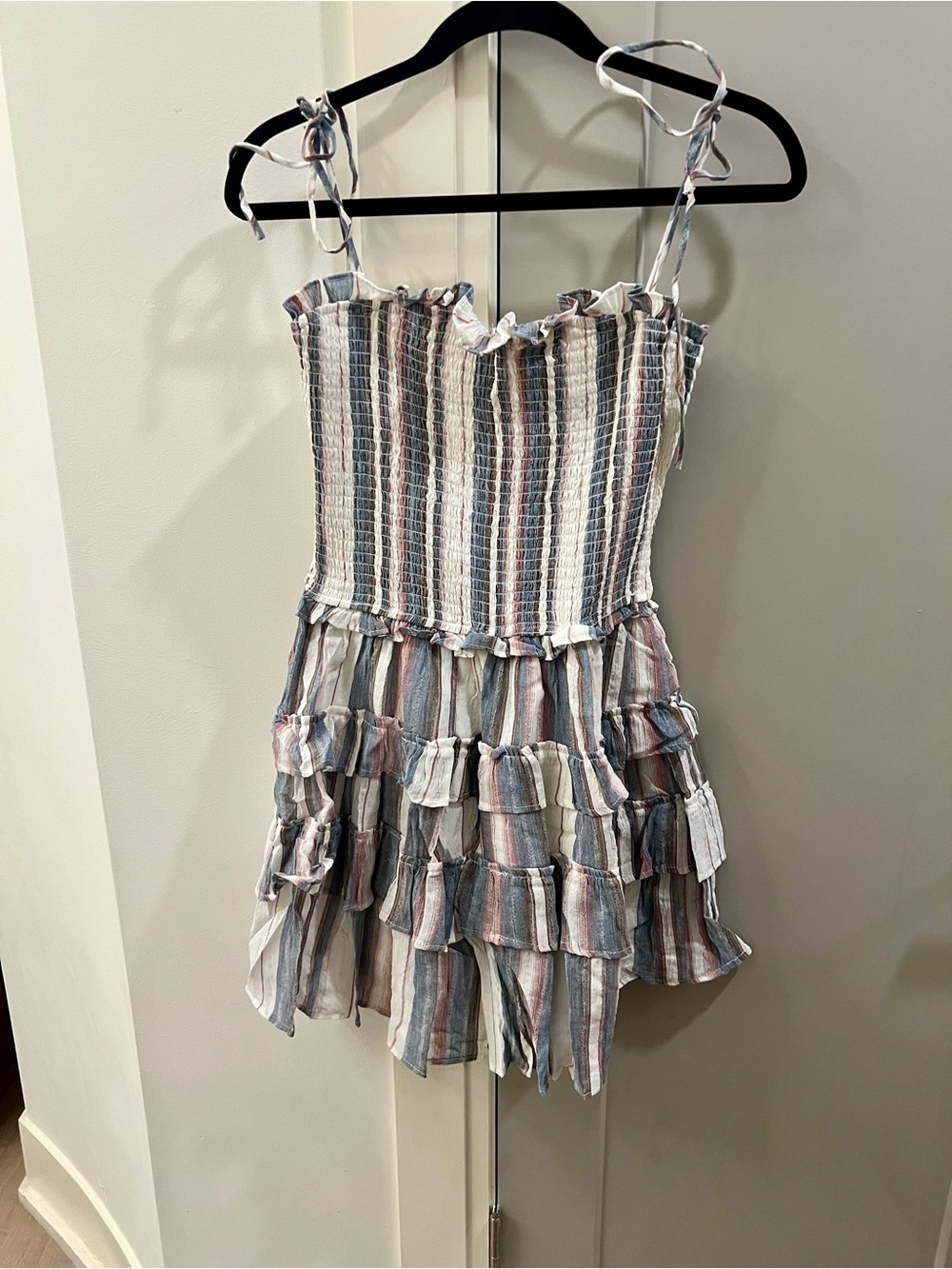 NWT Storia Striped Smocked Sundress